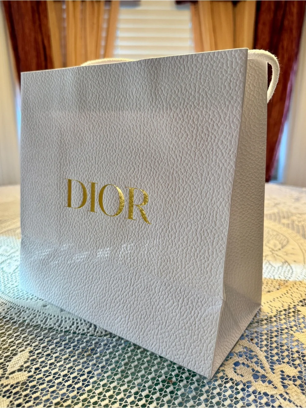 DIOR pebble paper shopping bag
